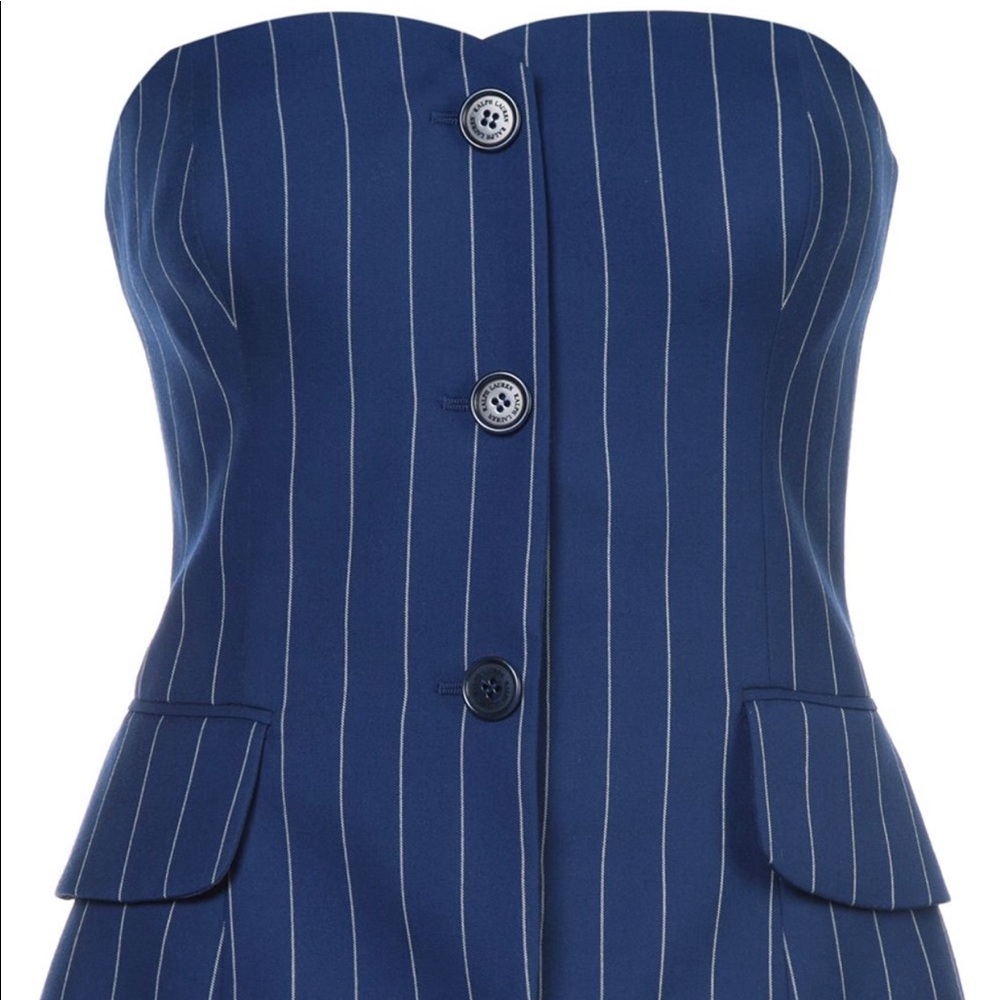 Runway Ralph Lauren Pinstriped corset BNWT
